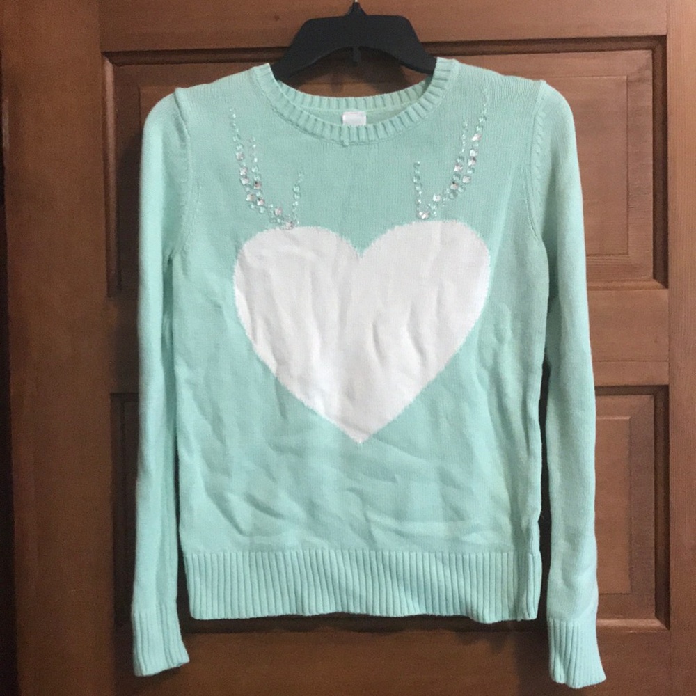 Cat And Jack Kids XL Heart Sweater